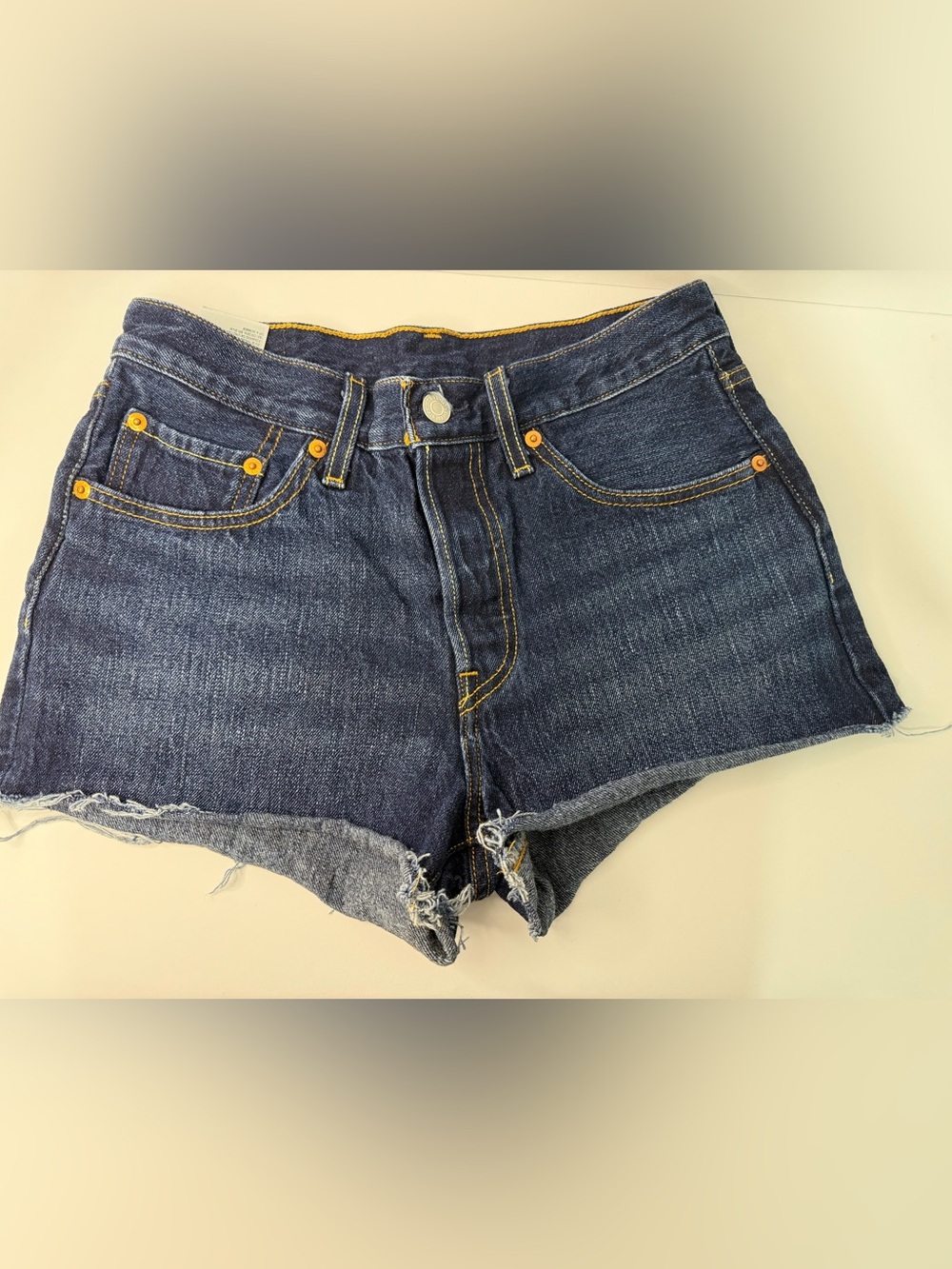 Levi's Dark Blue Denim Women’s Cutoff Shorts size 26
